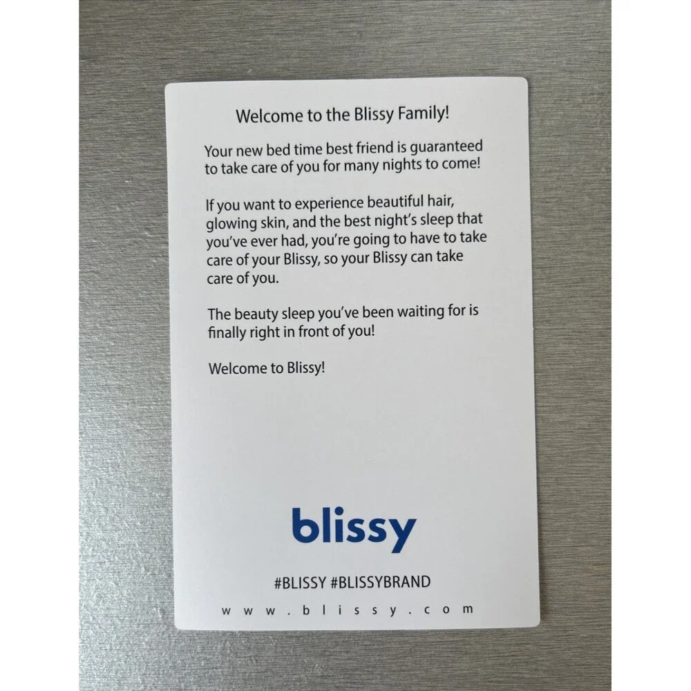 Blissy King 22 Momme 100% Mulberry Silk Pillowcase 22 Momme Champagne Color NEW